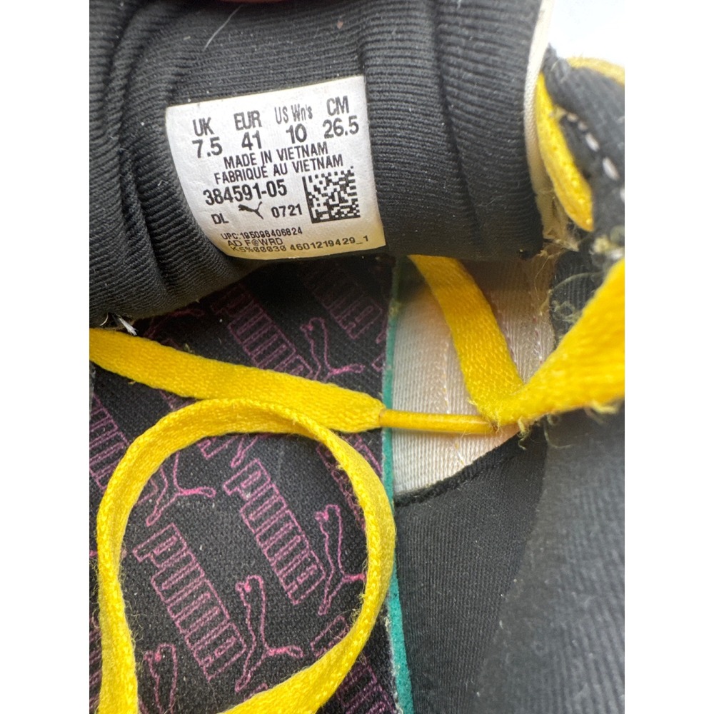Puma Cruise Rider Yellow Pink Lavender Colorblock Platform Sneakers Womens - Picture 10 of 10